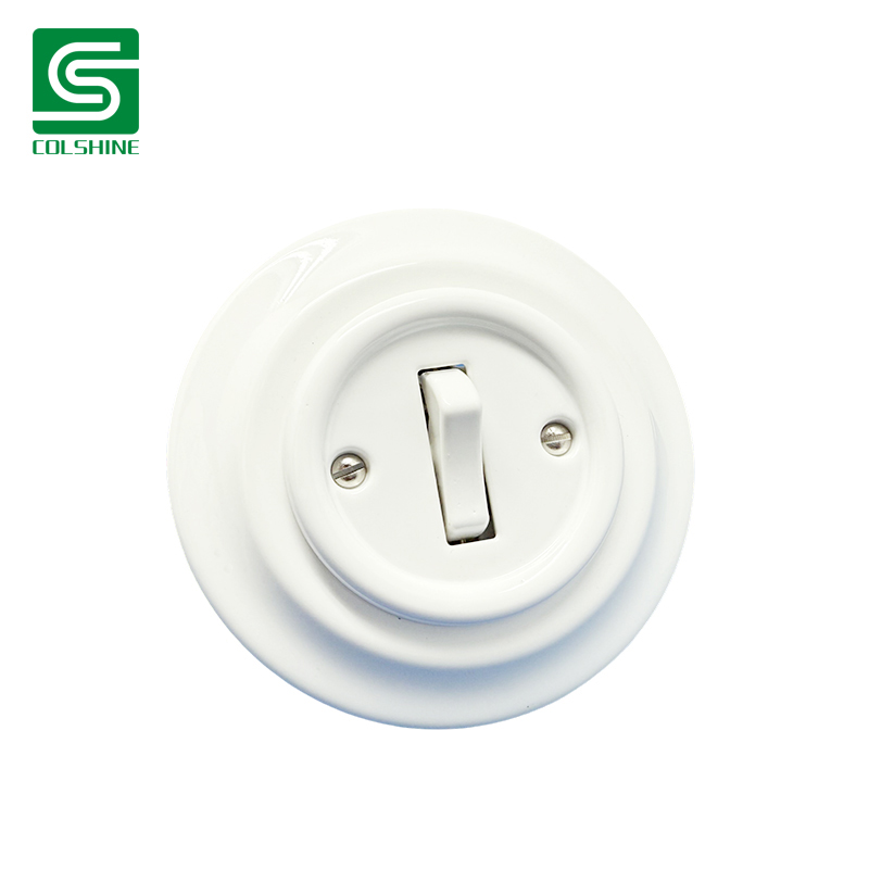 Porcelain wall switch